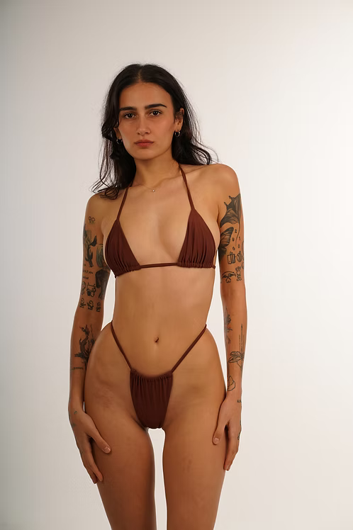 Athena Top: Brown